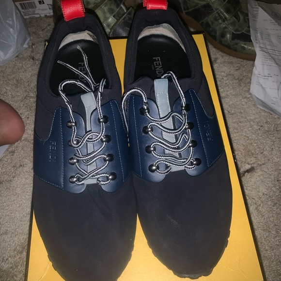 fendi fabric sneakers